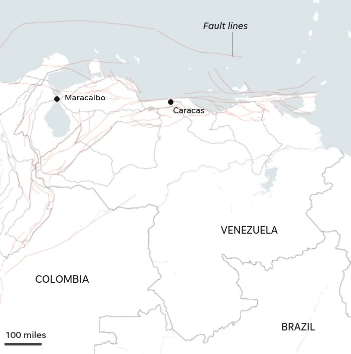 Two devastating earthquakes hit a minute apart in northern Venezuela